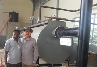 2T / h, caldera de vapor a diésel en Nigeria