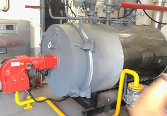 350KW, sistema de caldera de agua caliente industrial a gas en China